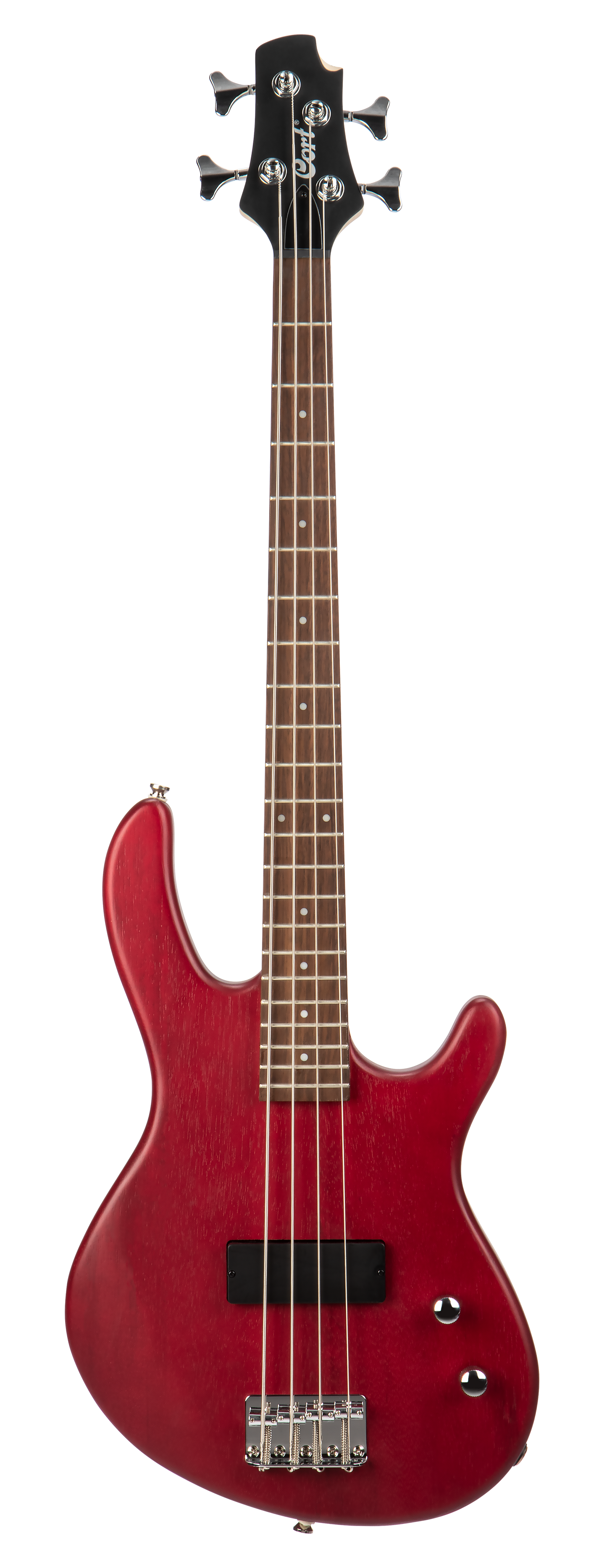 Cort Action Junior Short Scale Bass - Open Pore Black Cherry