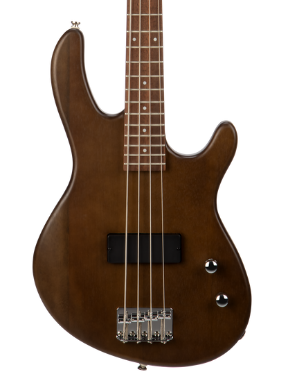 Cort Action Junior Short Scale Bass - Open Pore Walnut