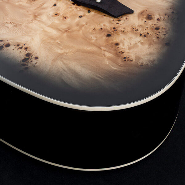 Washburn Burl D Deep Forest Dreadnought - Black Fade