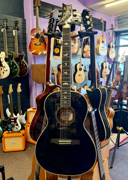 PRS SE Tonare P20E - Gloss Black Top/Doghair Back & Sides