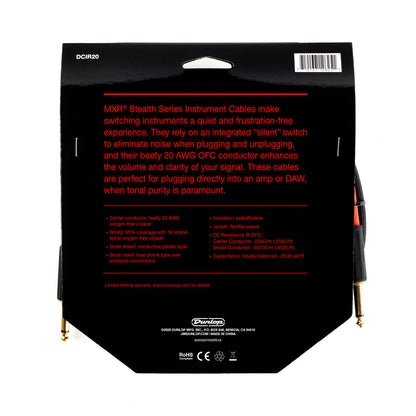 MXR Stealth Series Instrument Cable - 20ft