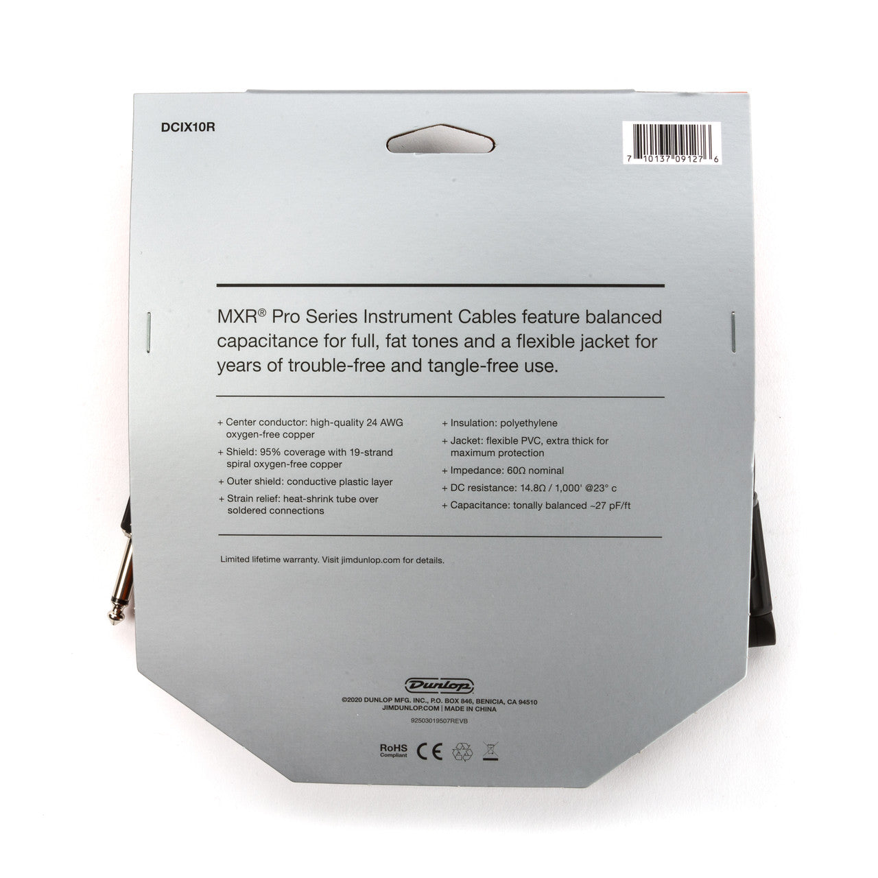 MXR Pro Series Instrument Cable Angled/Straight - 10ft