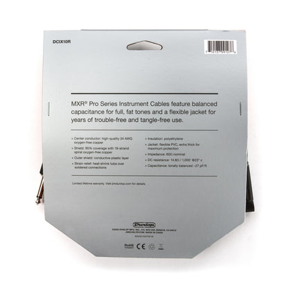 MXR Pro Series Instrument Cable Angled/Straight - 10ft