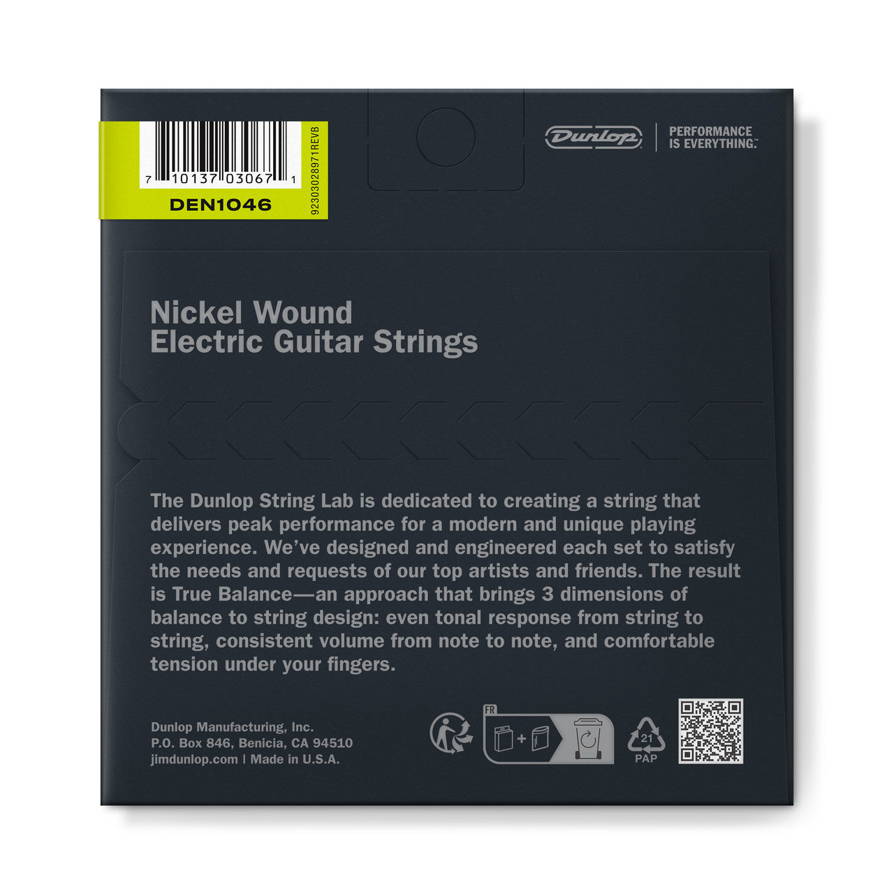 Dunlop Nickel Wound Electric Guitar Strings - 10-46