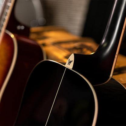 Washburn Burl D Deep Forest Dreadnought - Black Fade