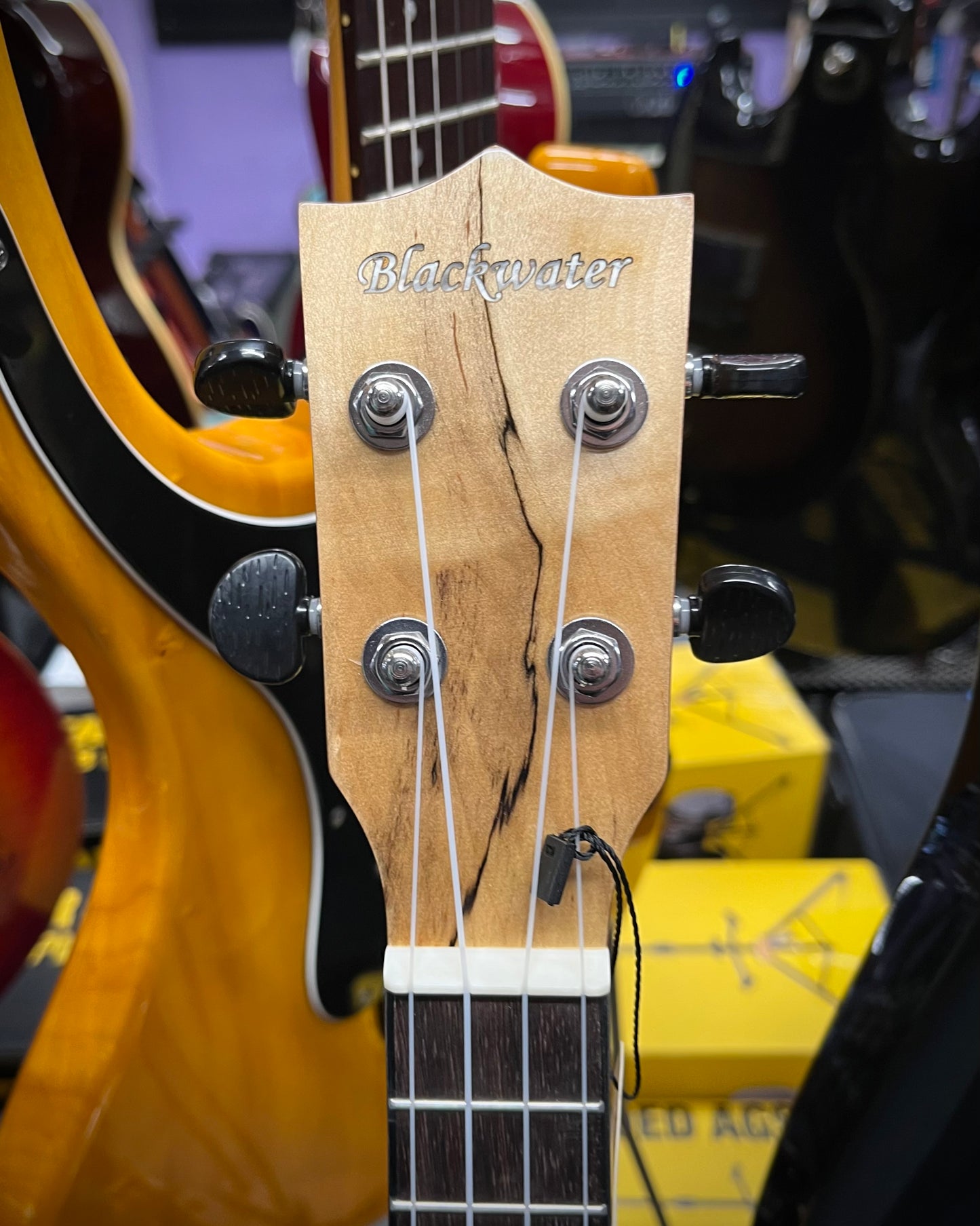 Blackwater Spalted Maple EQ Ukulele - Concert