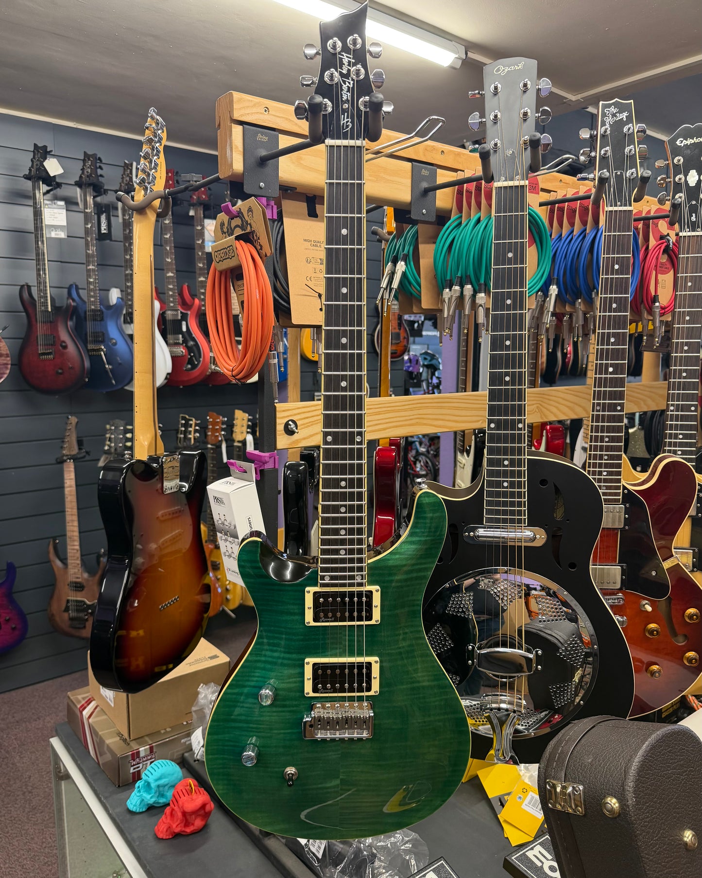 Harley Benton CST24 Left-Handed - Emerald Flame