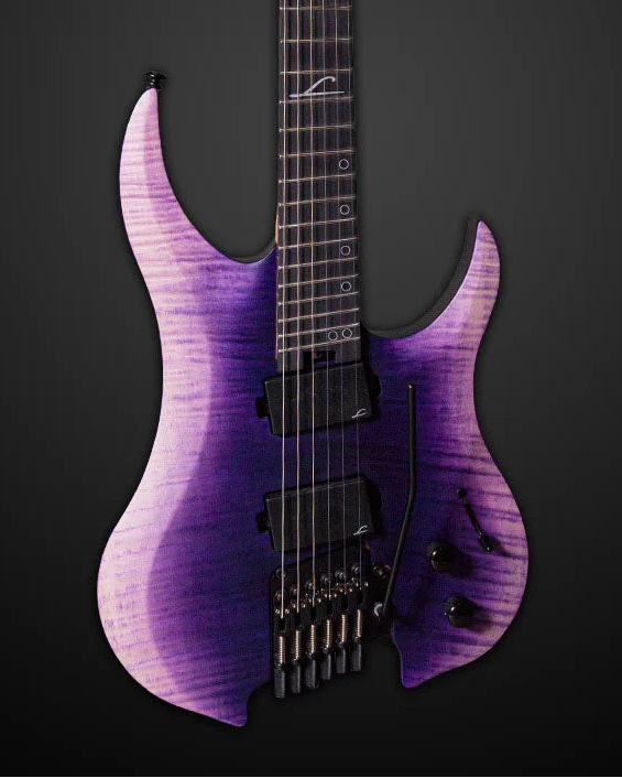 Legator Ghost 6-string Tremolo, Multi-scale - Purple to Natural