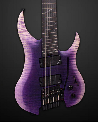 Legator Ghost 7-string Tremolo, Multi-scale - Purple to Natural