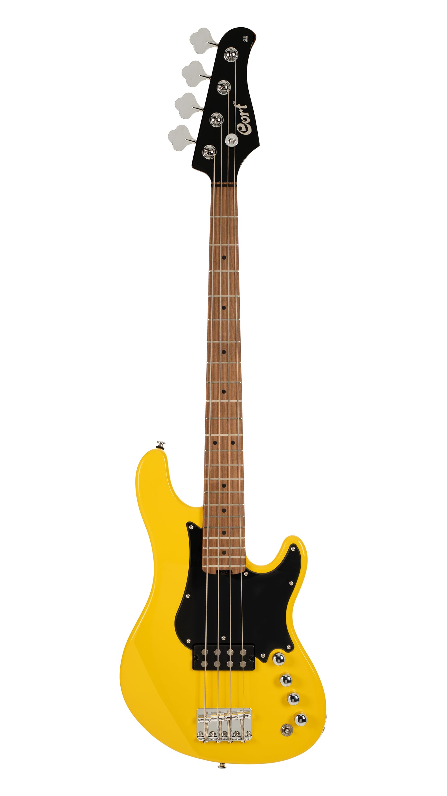 Cort GB Short Scale Bass - Yellow Crush