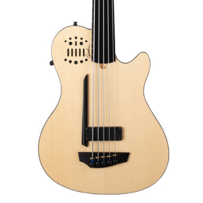 Godin A5 Ultra Semi-Acoustic Fretless Bass Guitar ~ Natural