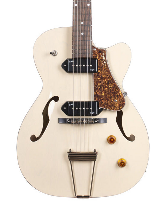 Godin 5th Avenue Thin Line Kingpin P90 Semi-Acoustic Guitar ~ Trans Cream