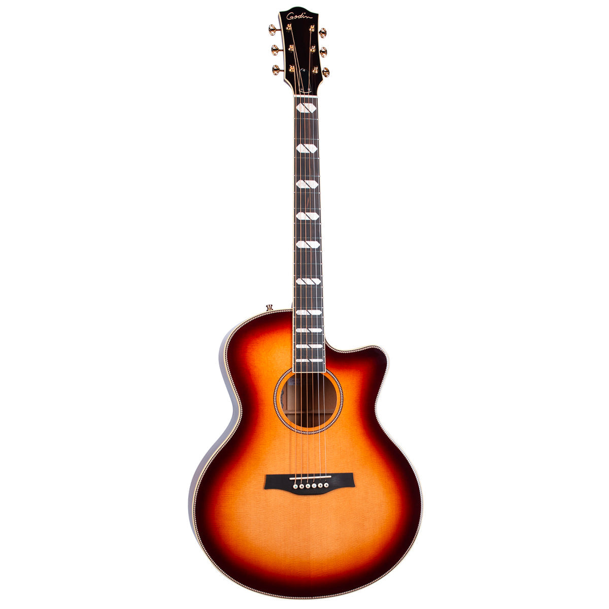 Godin Connaisseur Mahogany Mini Jumbo Electro-Acoustic Guitar ~ Sunsetburst