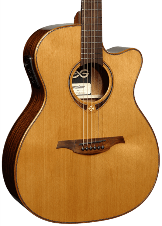 LAG T118ASCE Tramontane Auditorium Slim Cut Electro - Natural