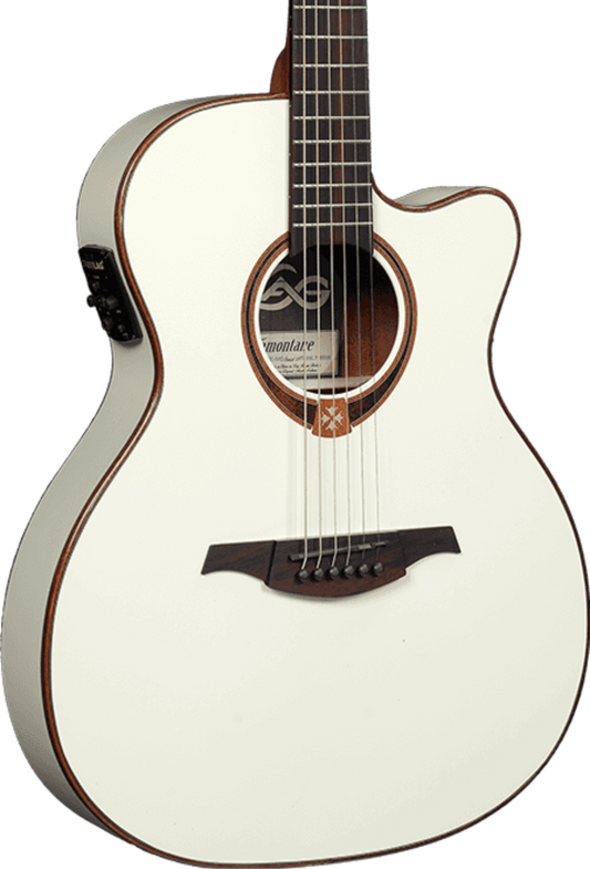 LAG T118ASCE-IVO Tramontane Auditorium Slim Cut Electro - Ivory