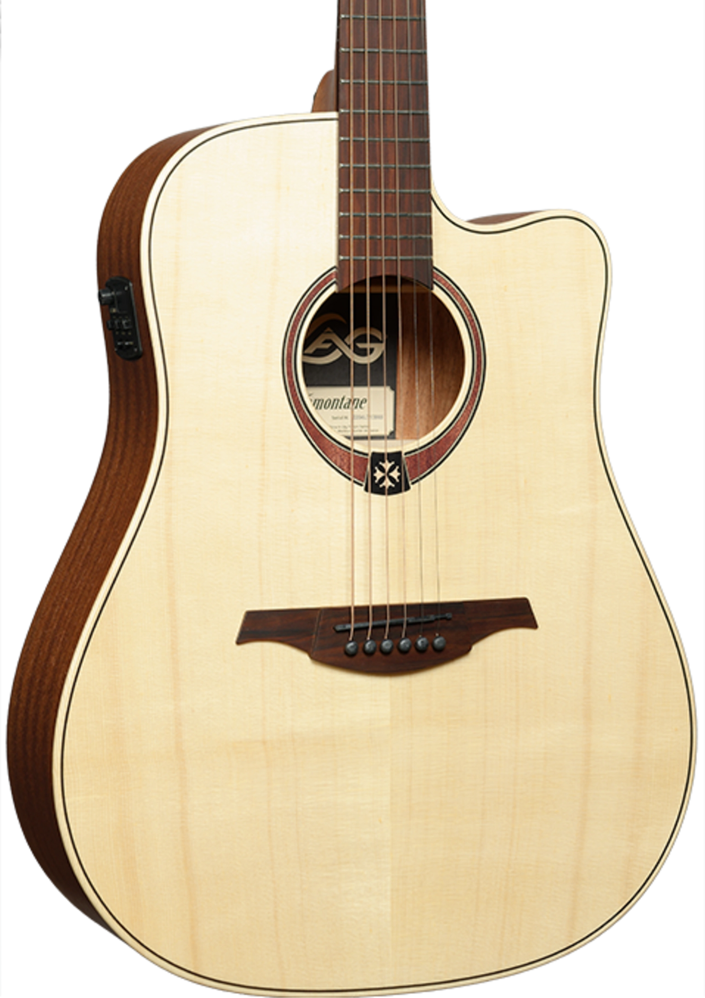 LAG T70DCE-NAT Tramontane Dreadnought Cutaway Electro