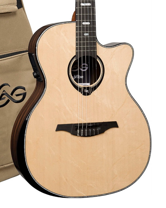 LAG HyVibe 50 H2 Nylon Auditorium Cutaway Electro