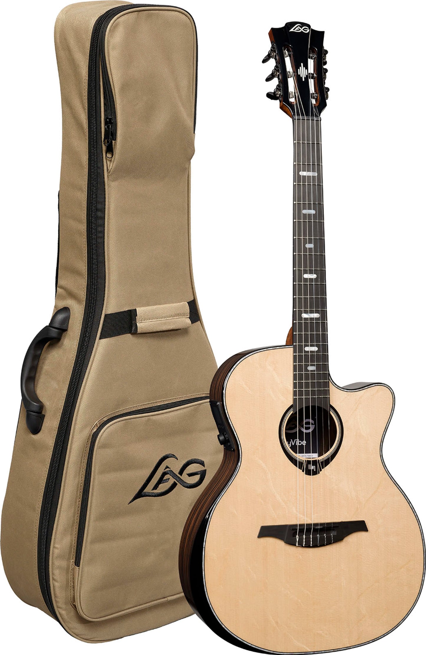 LAG HyVibe 50 H2 Nylon Auditorium Cutaway Electro