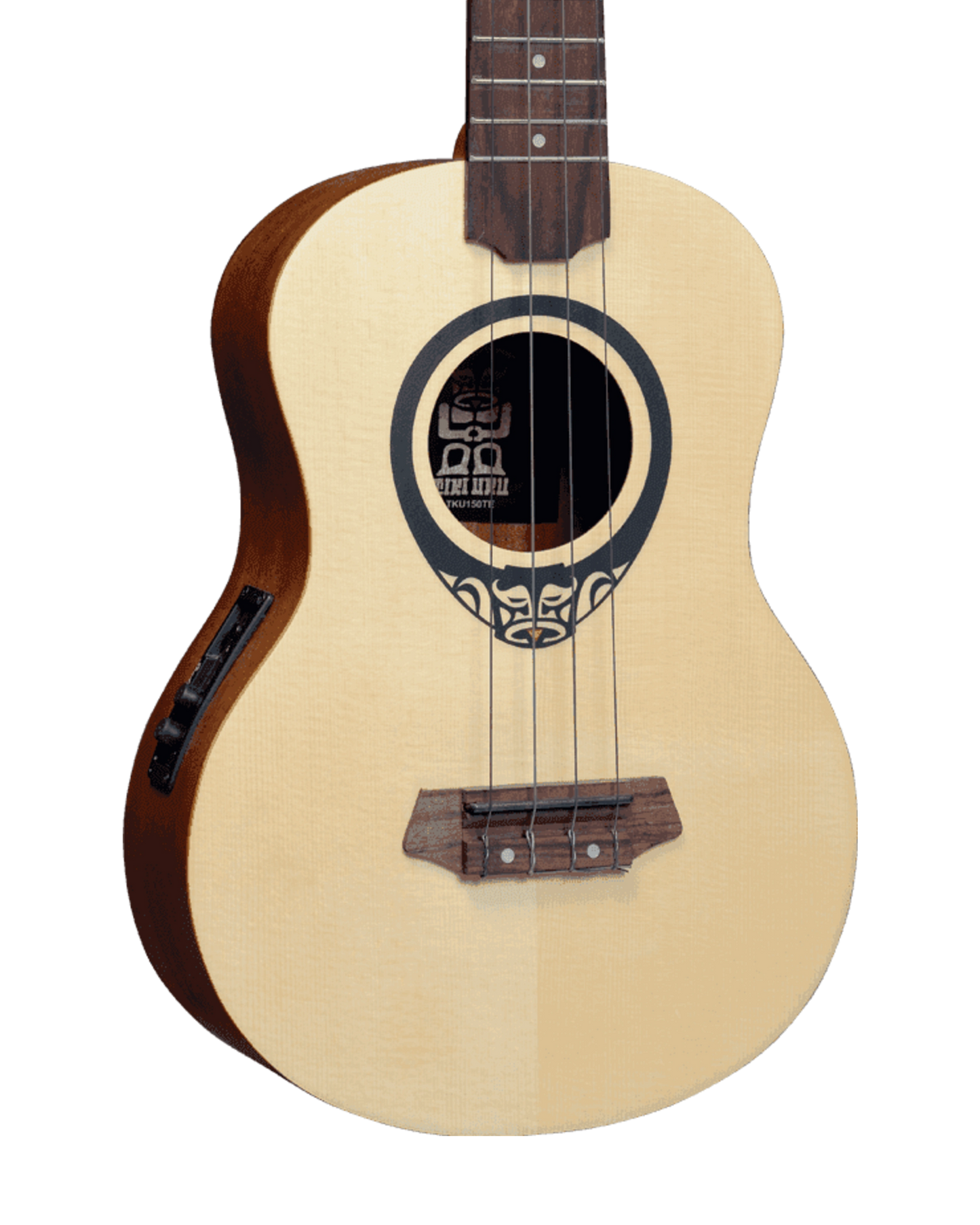 LAG Tenor Slim Arched Back Ukulele w/ Case - Natural