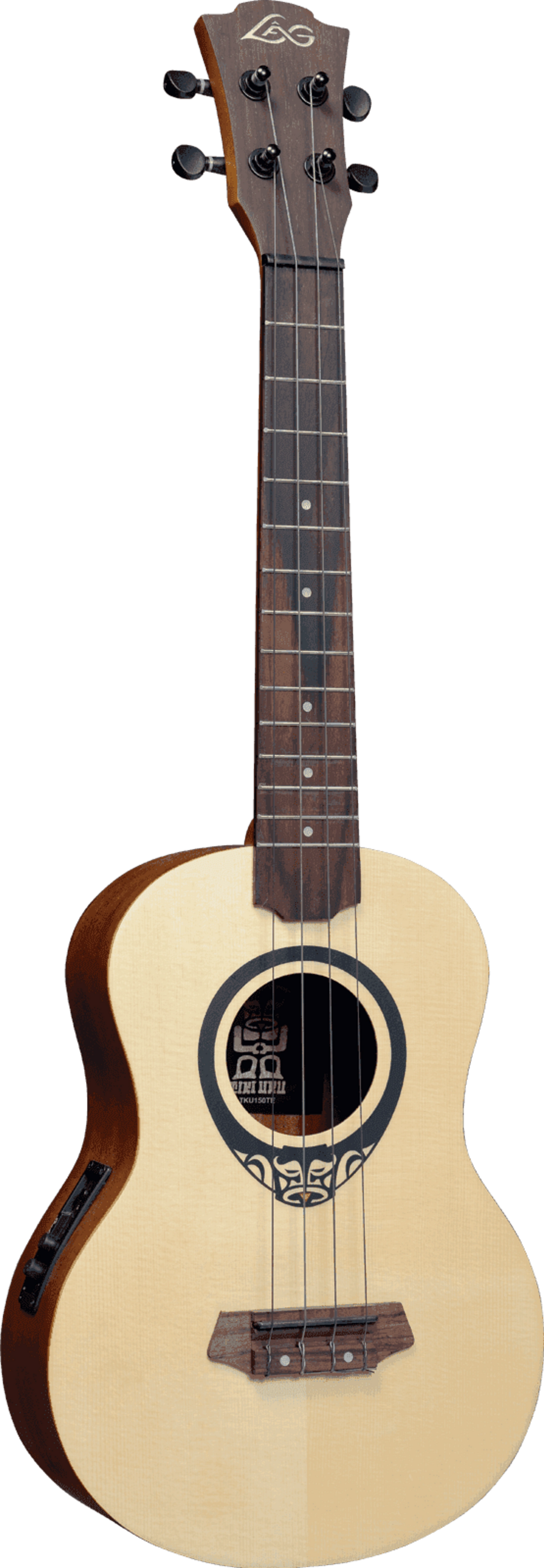 LAG Tenor Slim Arched Back Ukulele w/ Case - Natural