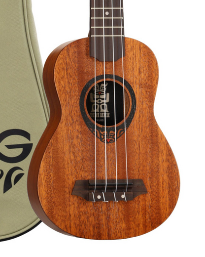 LAG Soprano Ukulele w/ Case - Natural