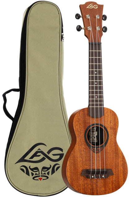 LAG Soprano Ukulele w/ Case - Natural