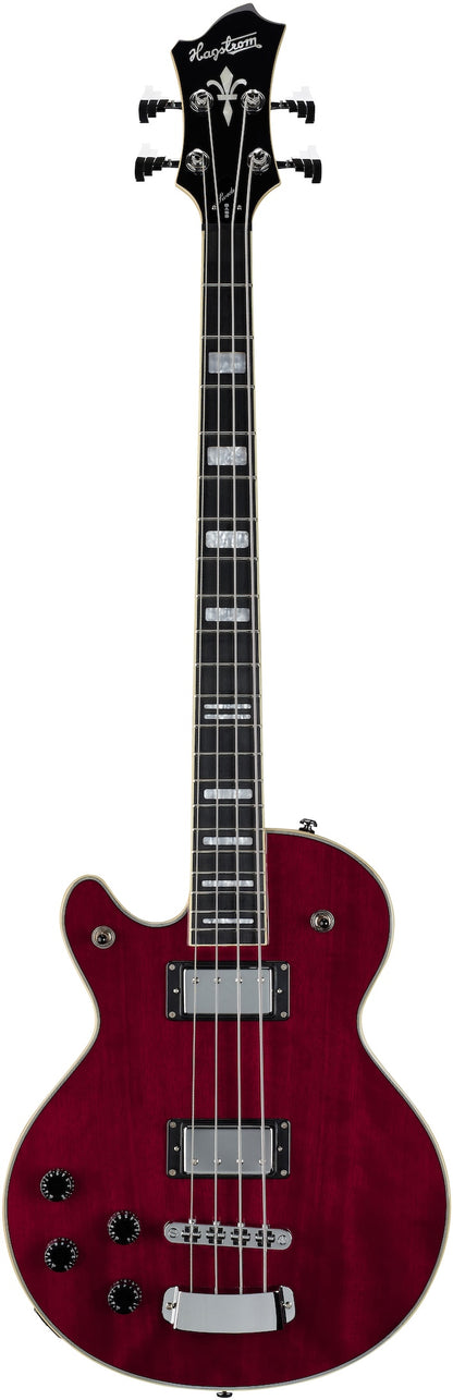 Hagstrom Swede Bass Left-Handed - Wild Cherry Transparent