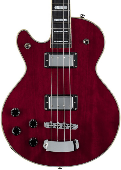 Hagstrom Swede Bass Left-Handed - Wild Cherry Transparent