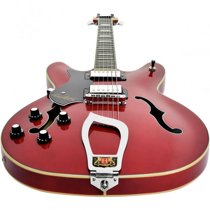 Hagstrom Viking Left-Handed - Wild Cherry Transparent