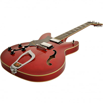 Hagstrom Viking Left-Handed - Wild Cherry Transparent