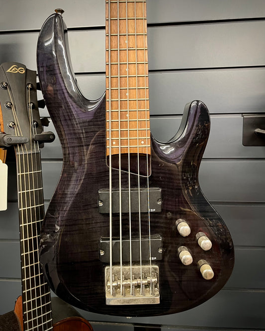 LTD B-155 5-String Bass - Trans Black (#IR0636437)