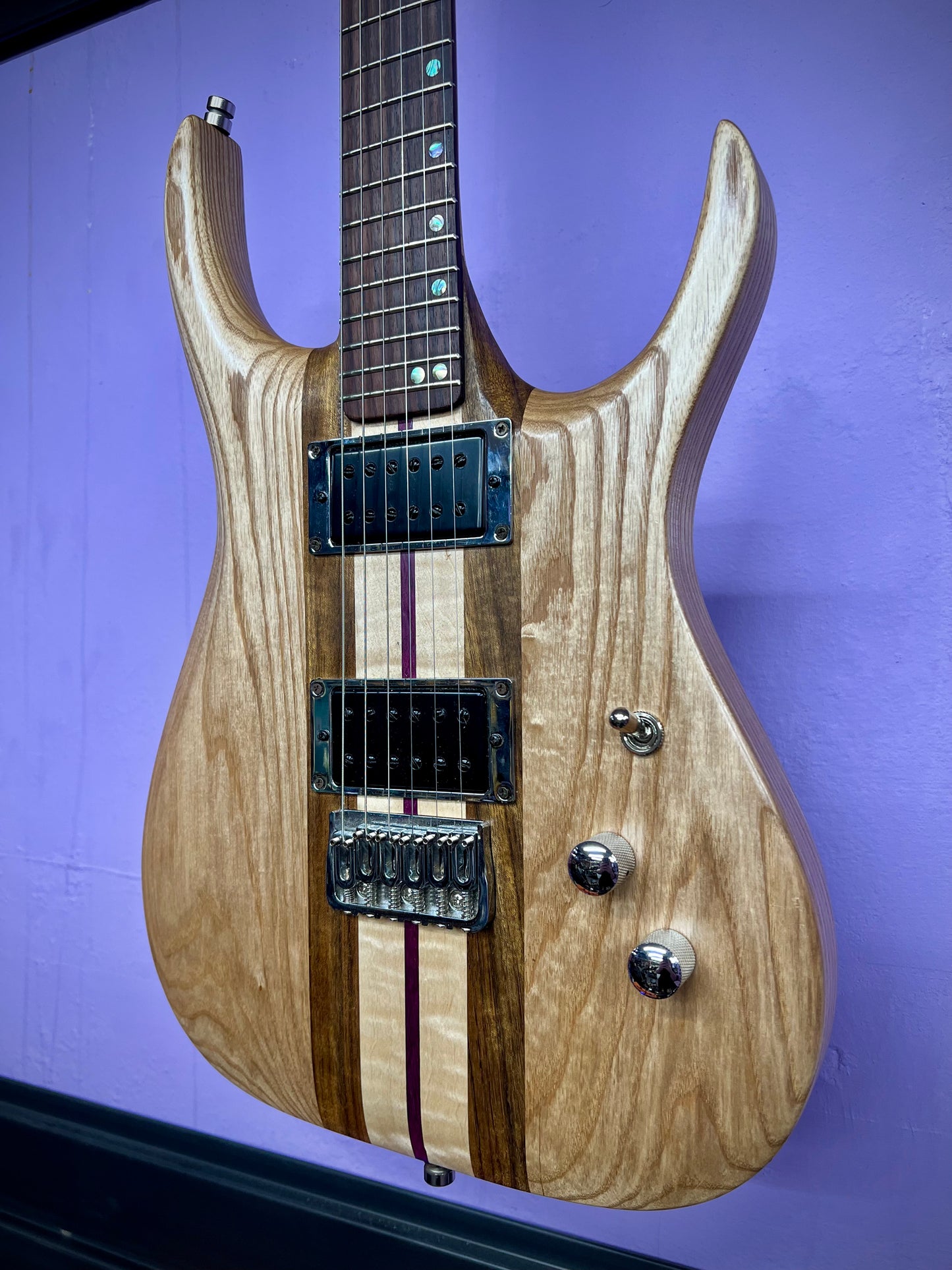 Ginger Beard Customs - GB6T - Curly Maple, Purpleheart, Ash, Ovangkol