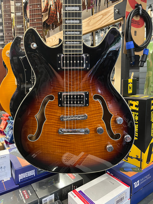 Hagstrom Viking Deluxe Baritone - Tobacco Burst