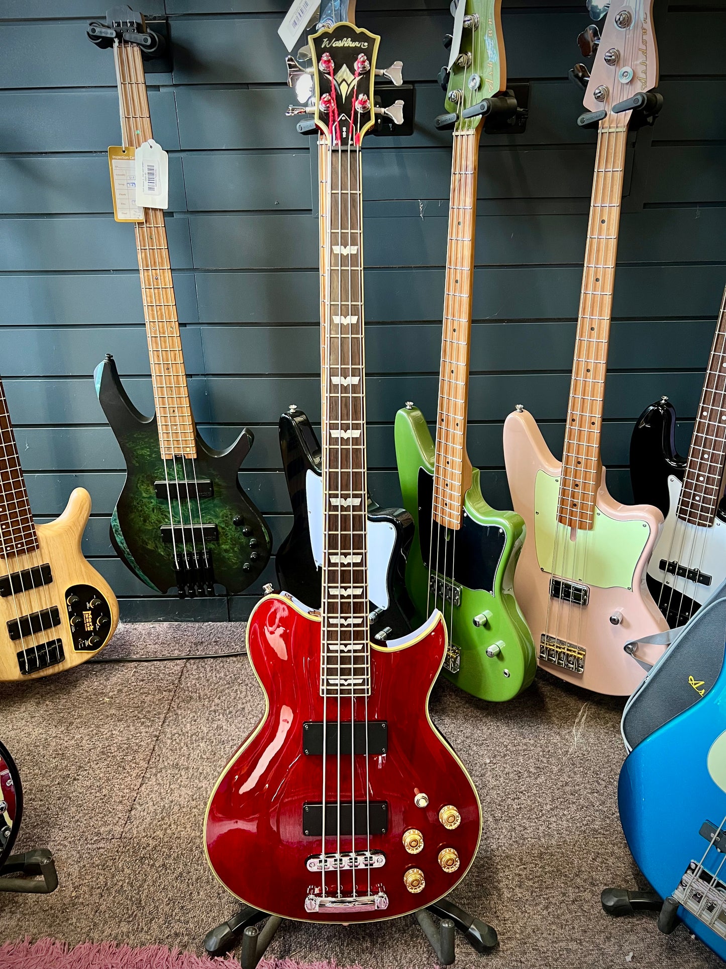 Washburn WB66 - Translucent Cherry Red