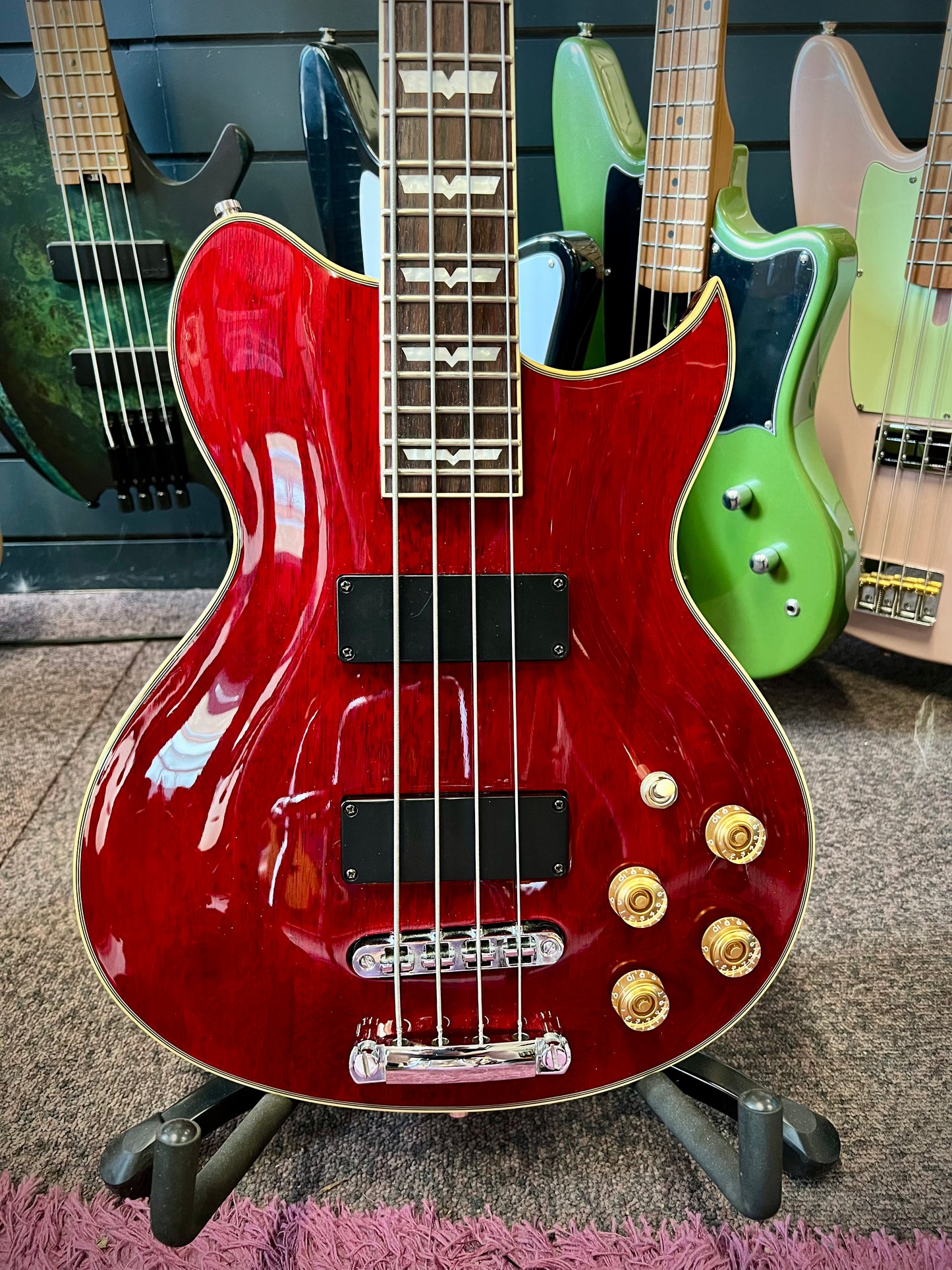 Washburn WB66 - Translucent Cherry Red