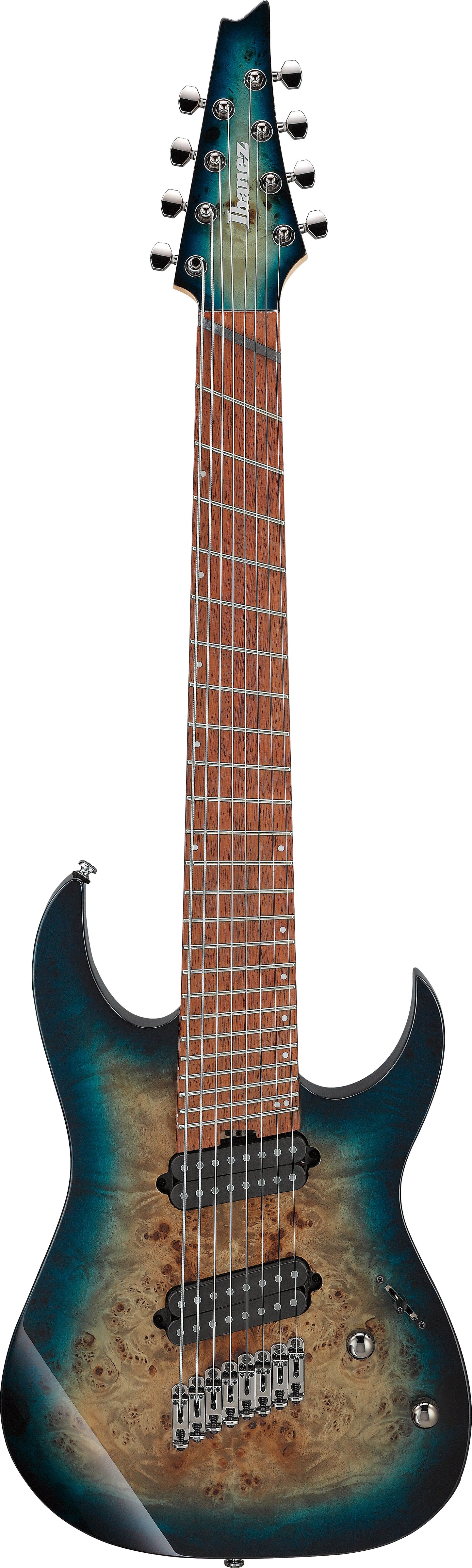 Ibanez RGMS8 8-String Multiscale - Cosmic Blue Starburst