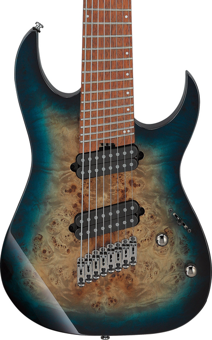 Ibanez RGMS8 8-String Multiscale - Cosmic Blue Starburst