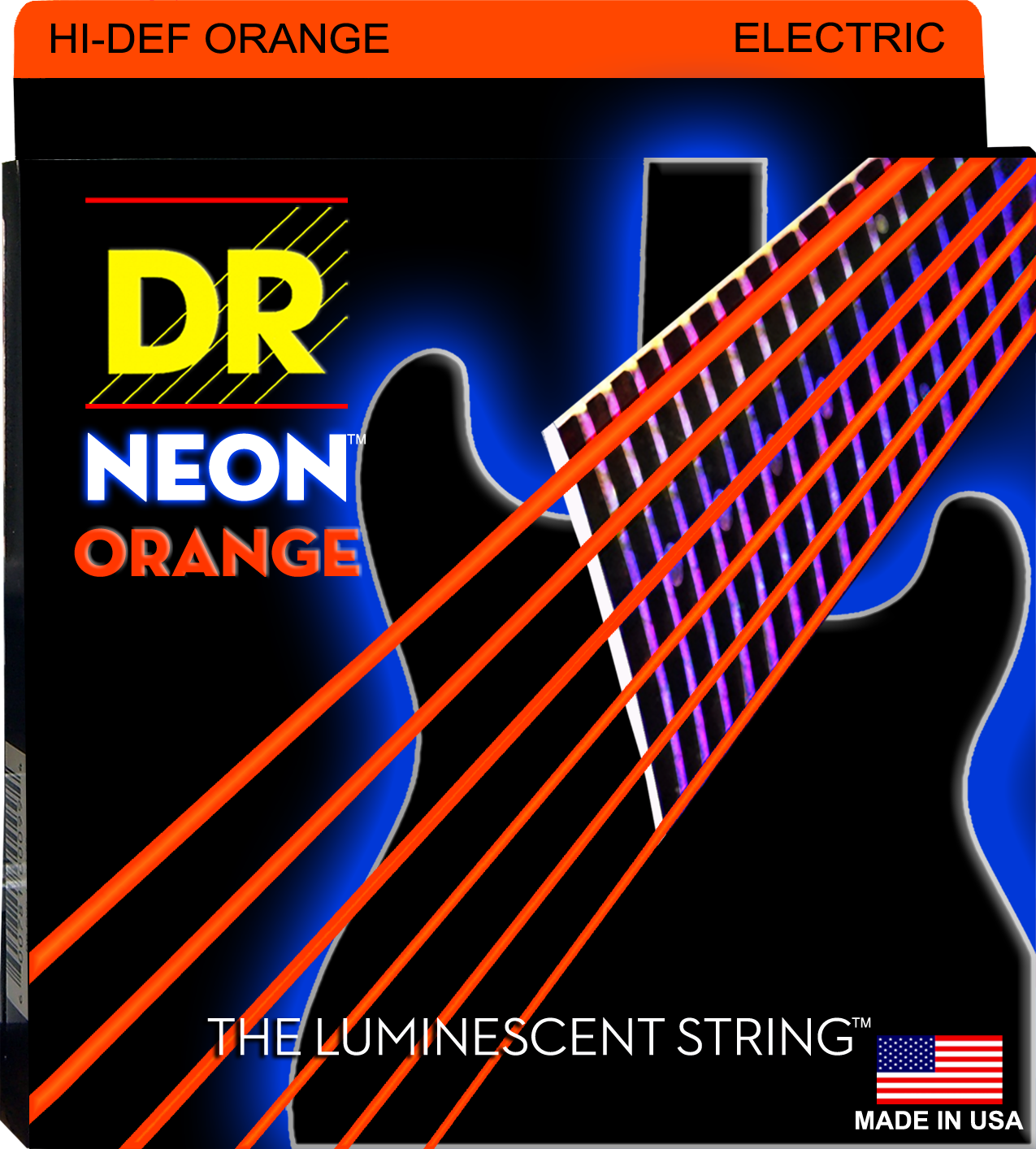 DR Neon Strings - Electric - 10-46 - Orange