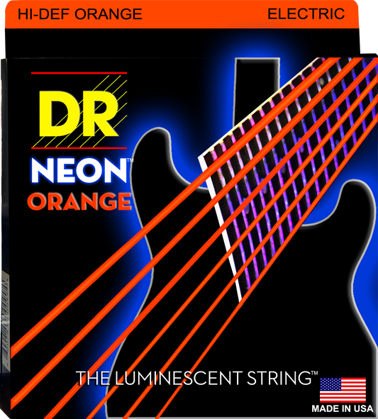 DR Neon Strings - Electric - 10-46 - Orange