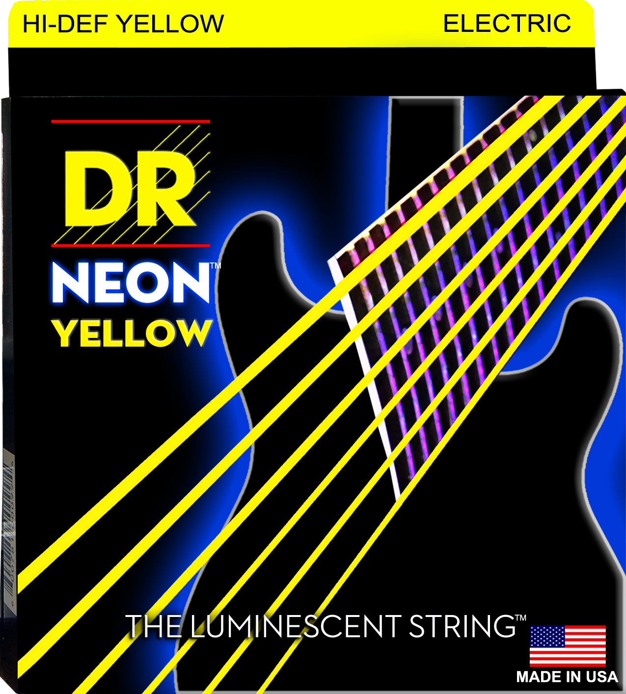 DR Neon Strings - Electric - 10-46 - Yellow