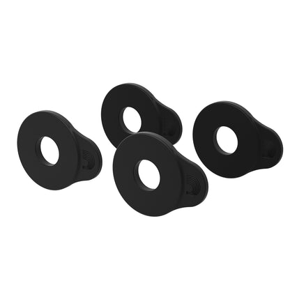D'Addario Flex Lock Strap Block, 4-Pk - Black