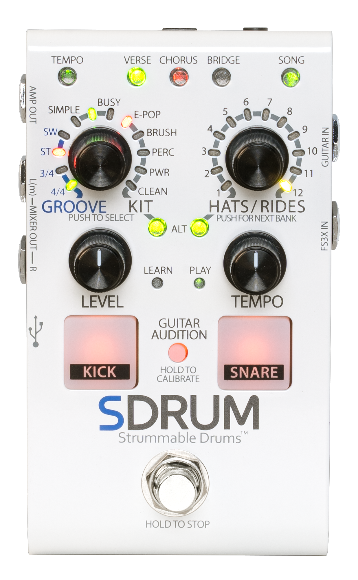 Strumable Instruments Digitech SDRUM Strummable Drums – The Guitar Tech