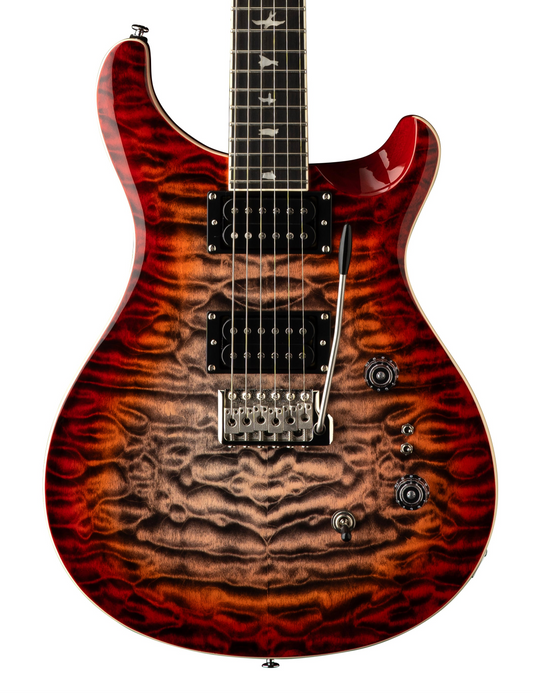 PRS SE Custom 24-08 Quilt - Charcoal Cherry Burst