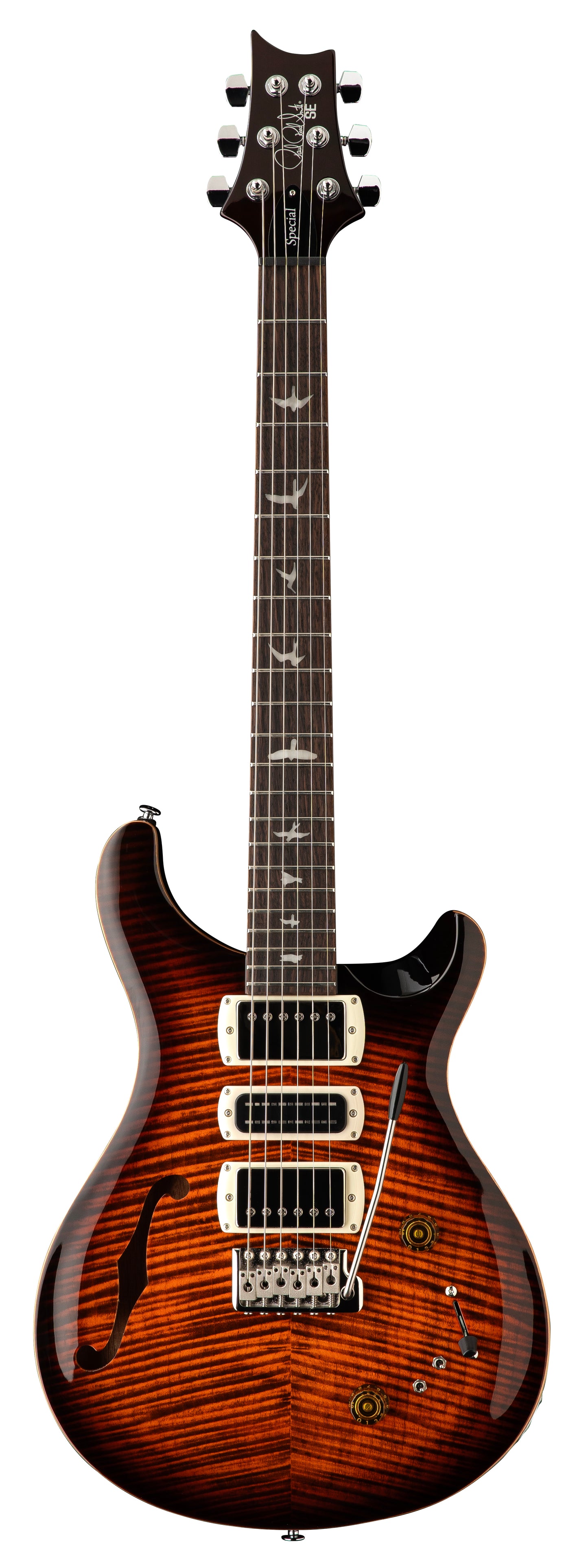 PRS SE Special Semi-Hollow - Orange Tiger Smokeburst
