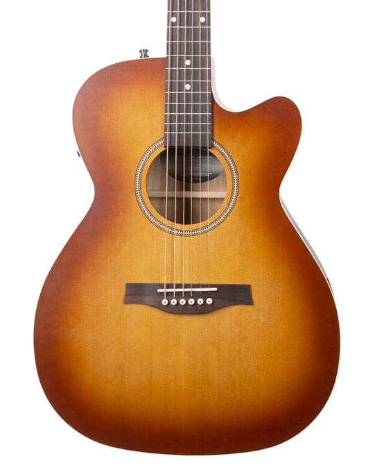 Seagull Entourage Concert Hall Cutaway Electro-Acoustic Guitar ~ Rustic Burst ~ PreSys II