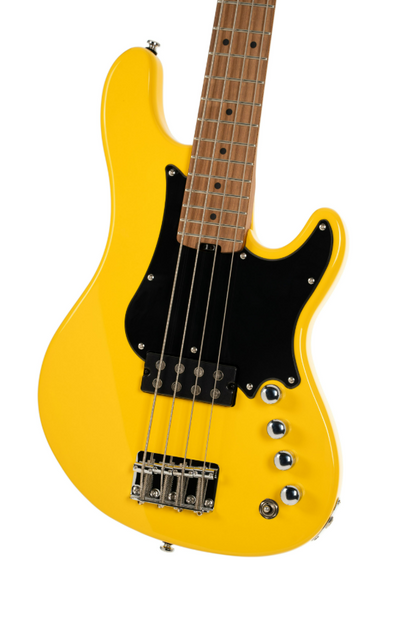 Cort GB Short Scale Bass - Yellow Crush