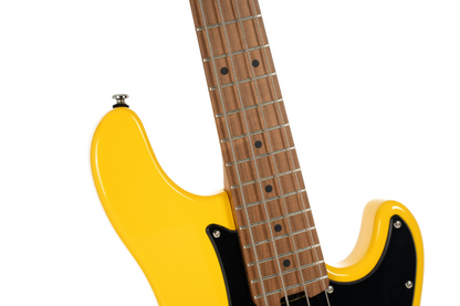 Cort GB Short Scale Bass - Yellow Crush