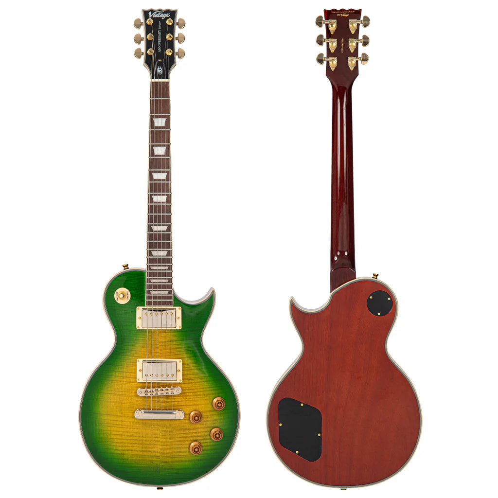 Vintage Limited Edition 30th Anniversary V100 Electric Guitar ~ Greenburst