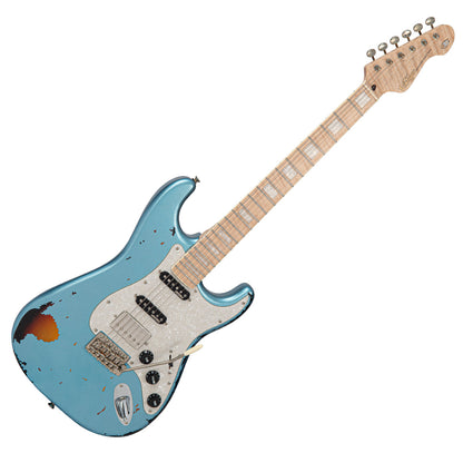 Vintage Limited Edition 30th Anniversary V6 Electric Guitar ~ Gun Hill Blue