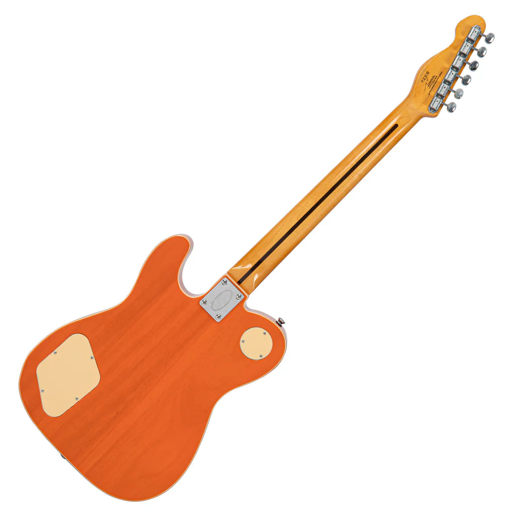 Vintage REVO Series 'Midline' Electric Guitar - Translucent Orange